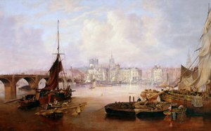 La barge du maire sur la Tyne, 1828